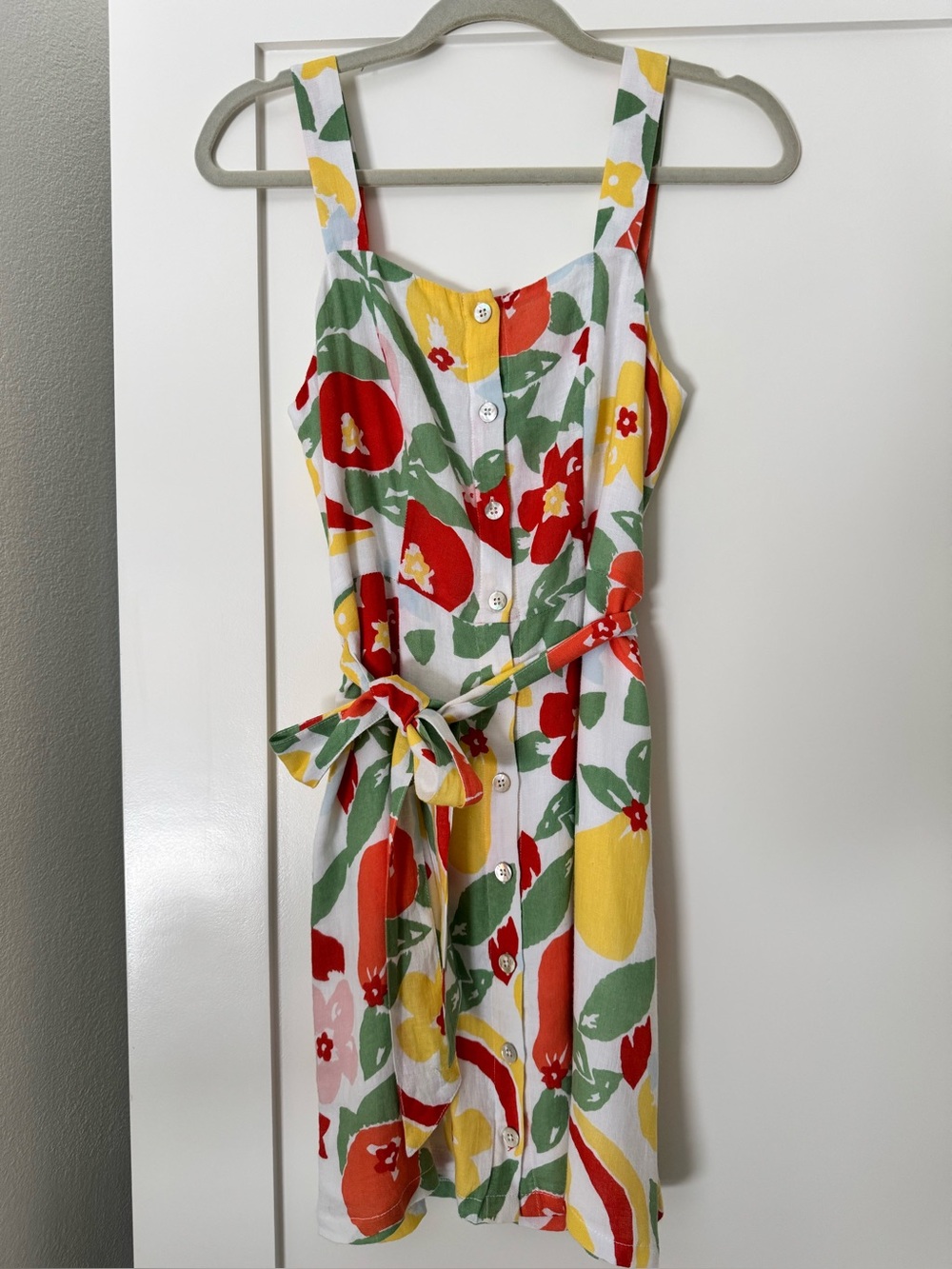 Rails Clement Fruit Bunch Floral Button-Front Summer Dress Size XS